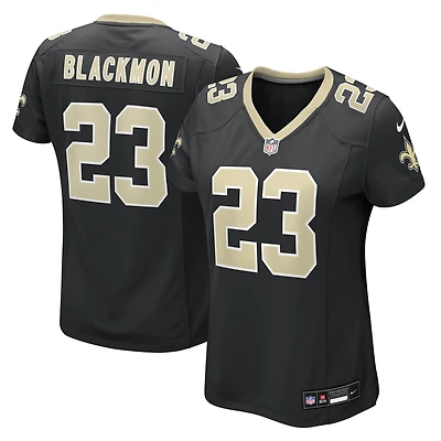 Maillot Nike Julian Blackmon noir pour femme des Saints de la Nouvelle-Orléans