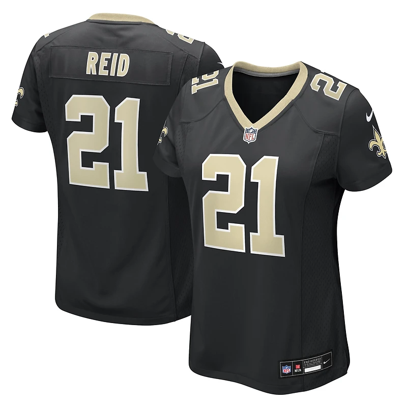 Women's Nike Justin Reid Black New Orleans Saints Team Game Jersey