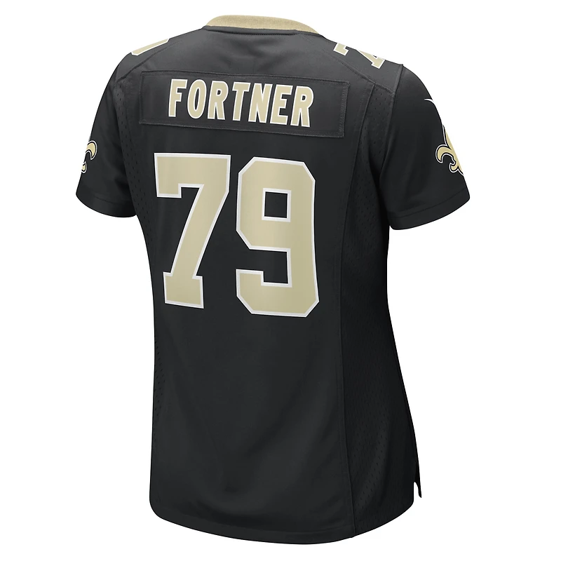 Women's Nike Luke Fortner  Black New Orleans Saints Team Game Jersey