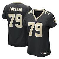 Women's Nike Luke Fortner  Black New Orleans Saints Team Game Jersey