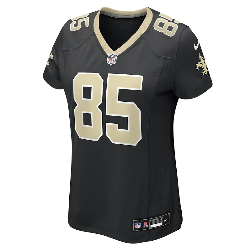 Maillot Nike Mason Pline noir pour femme des Saints de la Nouvelle-Orléans