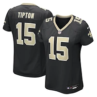 Maillot Nike Mason Tipton noir pour femme des Saints de la Nouvelle-Orléans