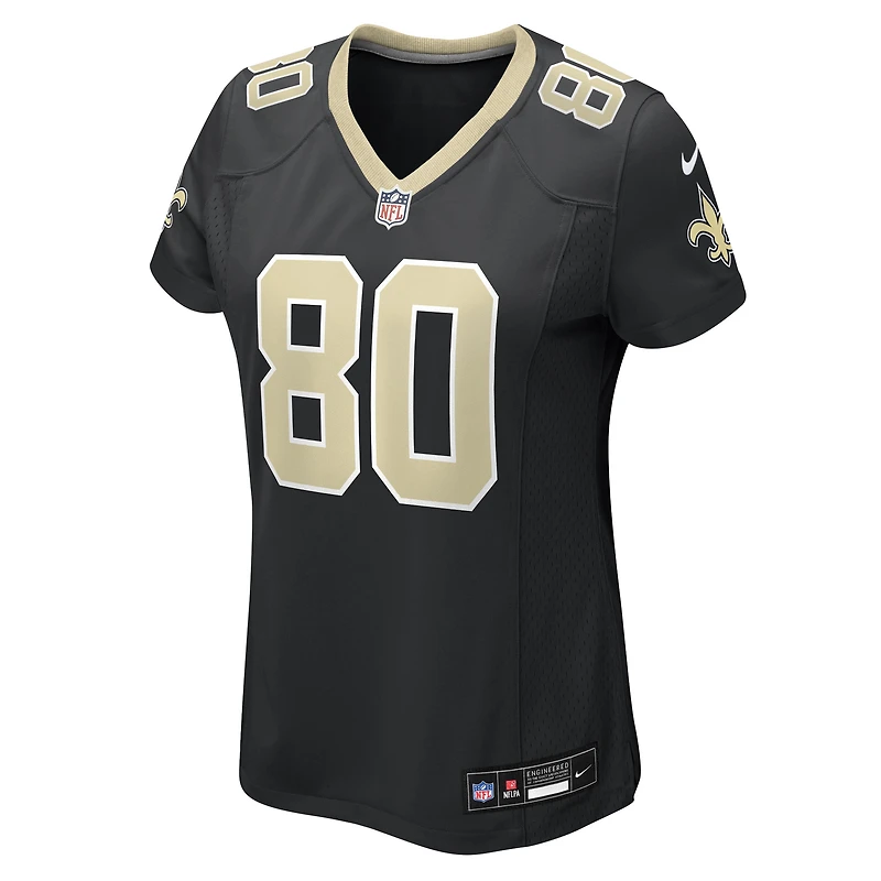 Maillot Nike Moliki Matavao noir pour femme des Saints de la Nouvelle-Orléans