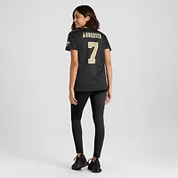 Women's Nike Morten Andersen Black New Orleans Saints Game Retired Player Jersey