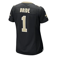Women's Nike Number 1 Bride Black New Orleans Saints Game Jersey
