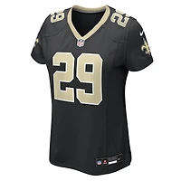 Maillot de match Nike Quincy Riley noir pour femme des Saints la Nouvelle-Orléans