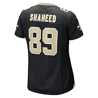 Maillot de joueur jeu Nike Rashid Shaheed pour femmes, noir, New Orleans Saints