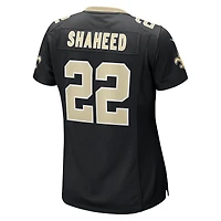 Maillot Nike Rashid Shaheed pour femme, noir, le match de l'équipe des Saints la Nouvelle-Orléans