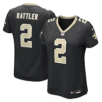 Women's Nike Spencer Rattler  Black New Orleans Saints Team Game Jersey