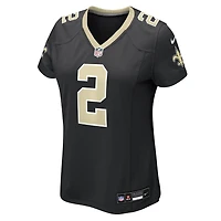 Women's Nike Spencer Rattler  Black New Orleans Saints Team Game Jersey