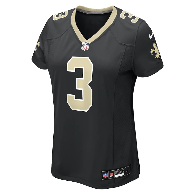 Women's Nike Travis Etienne Jr Black New Orleans Saints Team Game Jersey