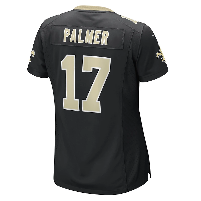 Maillot Nike Trey Palmer noir pour femme des Saints de la Nouvelle-Orléans