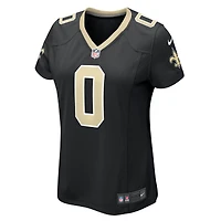 Maillot de match l'équipe Nike Ugo Amadi pour femmes, noir, New Orleans Saints