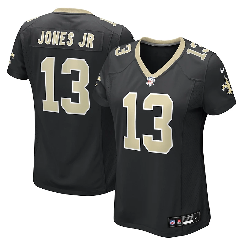 Women's Nike Velus Jones Jr. Black New Orleans Saints Team Game Jersey