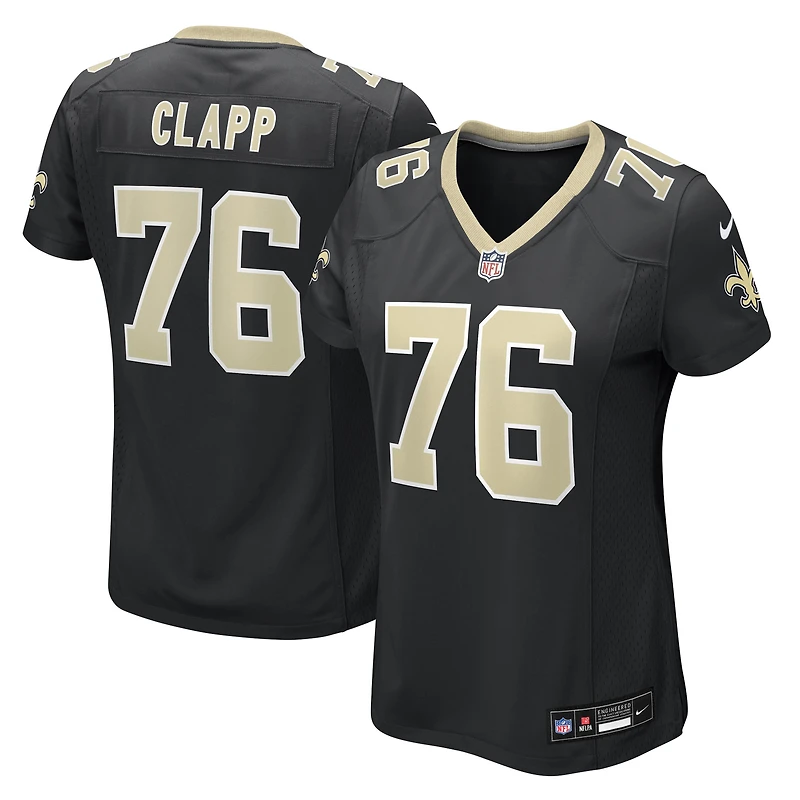 Women's Nike Will Clapp Black New Orleans Saints Team Game Jersey