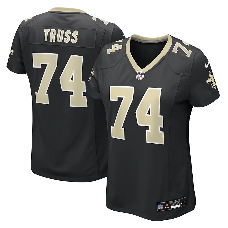 Women's Nike Xavier Truss  Black New Orleans Saints Team Game Jersey