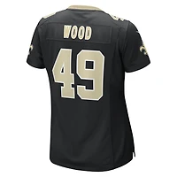 Women's Nike Zach Wood Black New Orleans Saints Game Jersey