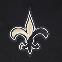 Women's Pro Standard Black New Orleans Saints Split Logo Full-Zip Hoodie