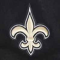 Women's Pro Standard Black New Orleans Saints Split Logo Full-Zip Hoodie