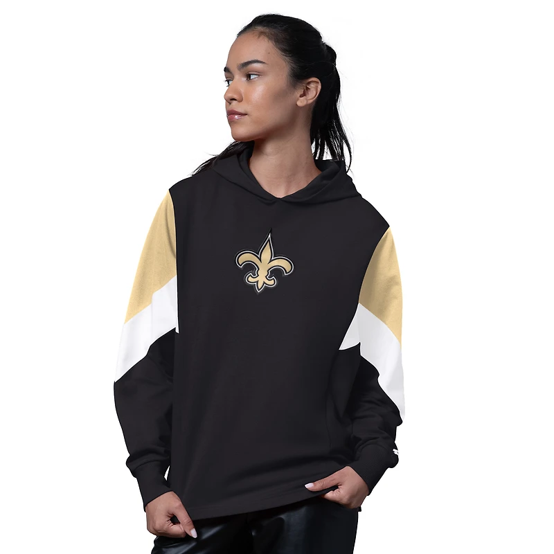 Sweat à capuche noir Starter Scrimmage pour femme des Saints de la Nouvelle-Orléans
