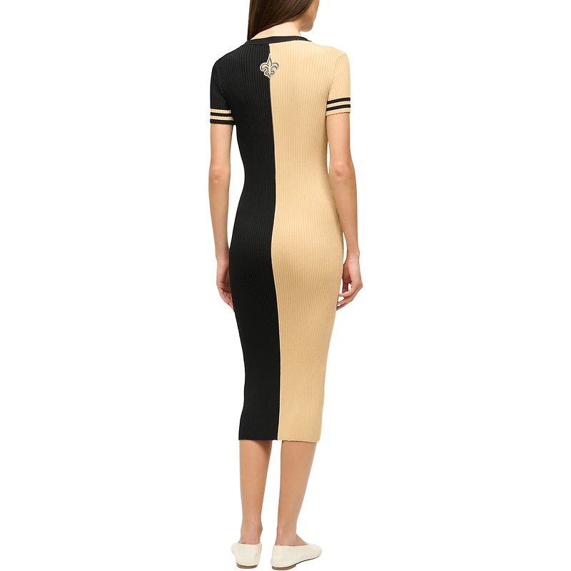 Women's STAUD  Gold/Black New Orleans Saints Colleen Dress