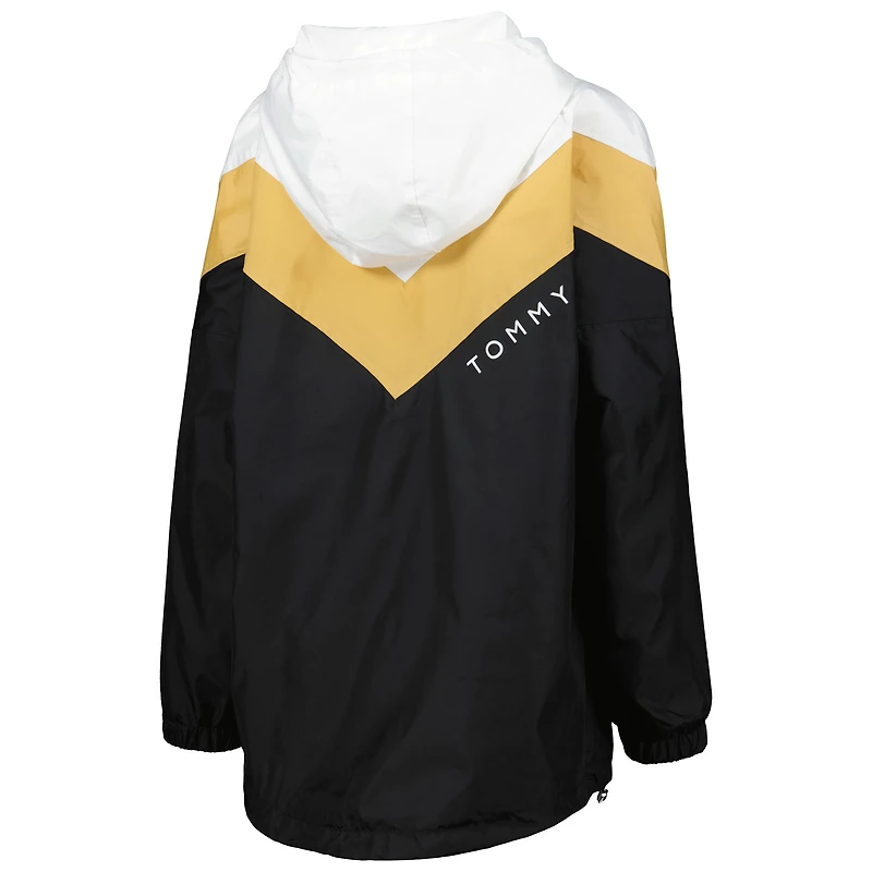 Veste coupe-vent à capuche Tommy Hilfiger New Orleans Saints Staci pour femme, blanc/doré