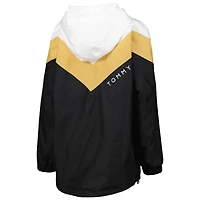 Veste coupe-vent à capuche Tommy Hilfiger New Orleans Saints Staci pour femme, blanc/doré