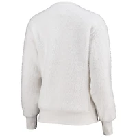 Women's Touch White New Orleans Saints Milestone Tracker Pullover Sweatshirt