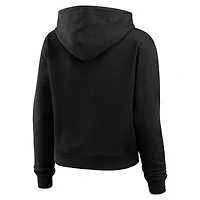 Pull à capuche gaufré noir grande taille pour femme WEAR by Erin Andrews des New Orleans Saints