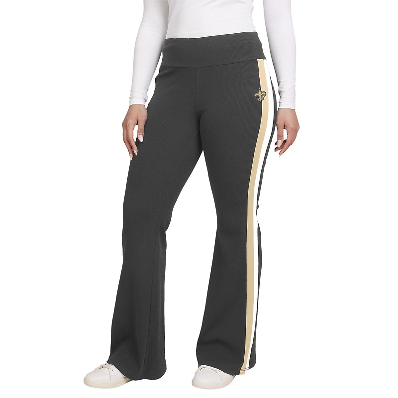Pantalon de yoga noir tri-blend des Saints la Nouvelle-Orléans pour femme WEAR by Erin Andrews