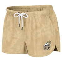 Women's WEAR by Erin Andrews Gold New Orleans Saints Sweat court tie-dye Sweat-shirt et short Lounge Set