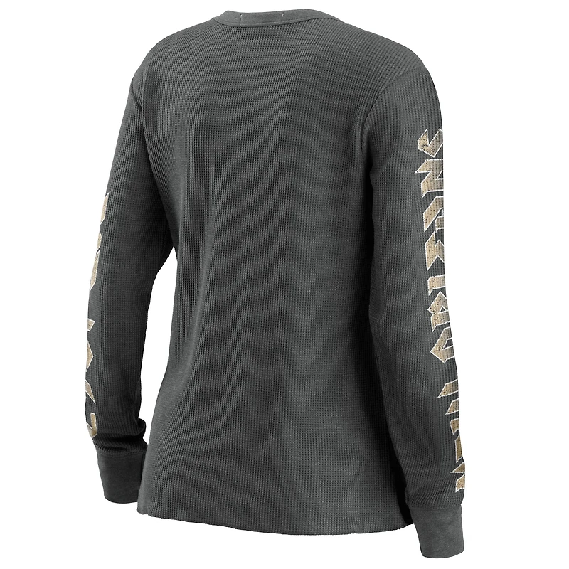 Women's WEAR by Erin Andrews Grey New Orleans Saints - Haut thermique à manches longues