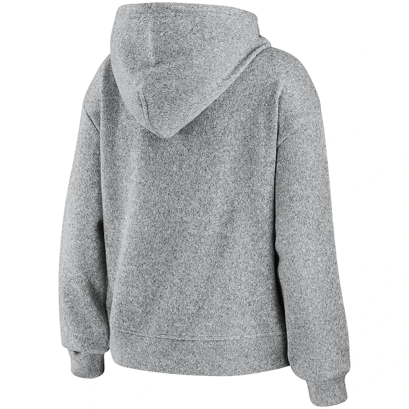 Women's WEAR by Erin Andrews Heathered Gray New Orleans Saints Full-Zip Hoodie