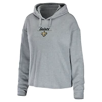 Women's WEAR by Erin Andrews Heathered Gray New Orleans Saints Pullover Hoodie & Pants Lounge Set