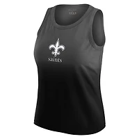 Women's WEAR by Erin Andrews x Gracie Hunt Black New Orleans Saints Ombre Tank Top