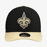 Youth New Era  Black/Gold New Orleans Saints 2026 NFL Draft Pre-Curved 9FIFTY Snapback Hat