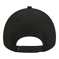 Casquette ajustable New Era 9FORTY A-Frame noire pour jeunes, modèle New Era New Orleans Saints.