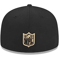Youth New Era Black Orleans Saints  Main 59FIFTY Fitted Hat
