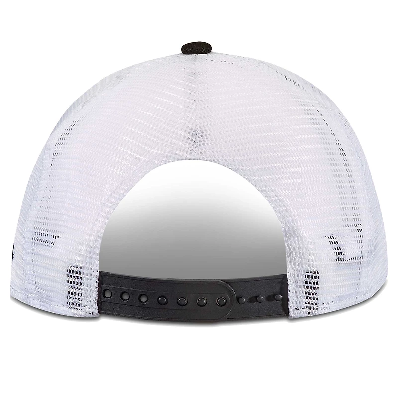 Youth New Era Black New Orleans Saints Tear 9FIFTY Trucker Snapback Hat