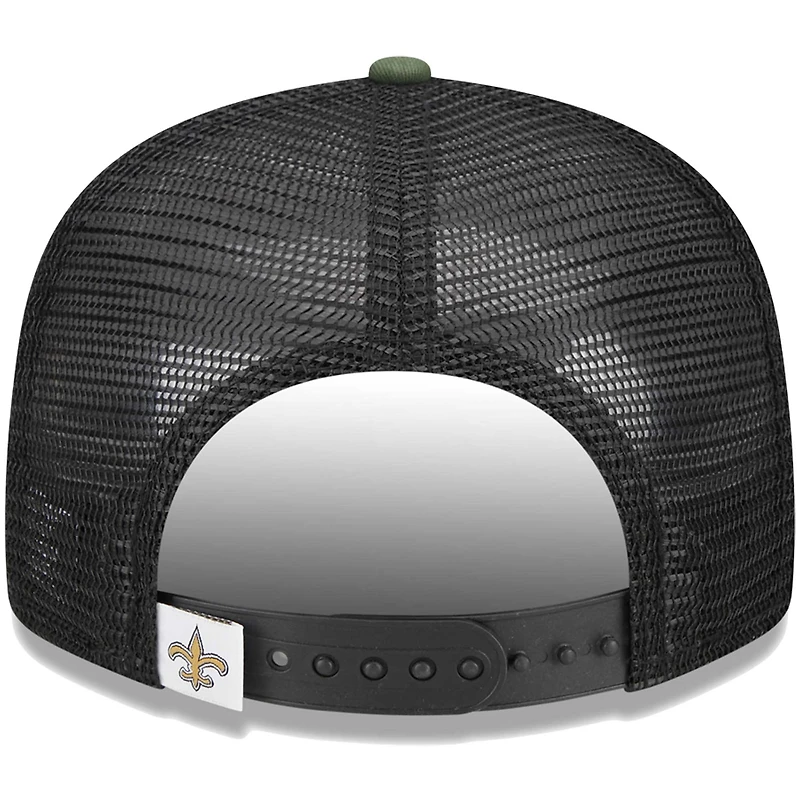 Casquette New Era Camo New Orleans Saints Main Trucker 9FIFTY Snapback pour jeune