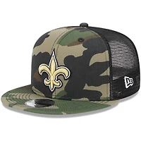 Youth New Era Camo New Orleans Saints  Main Trucker 9FIFTY Snapback Hat