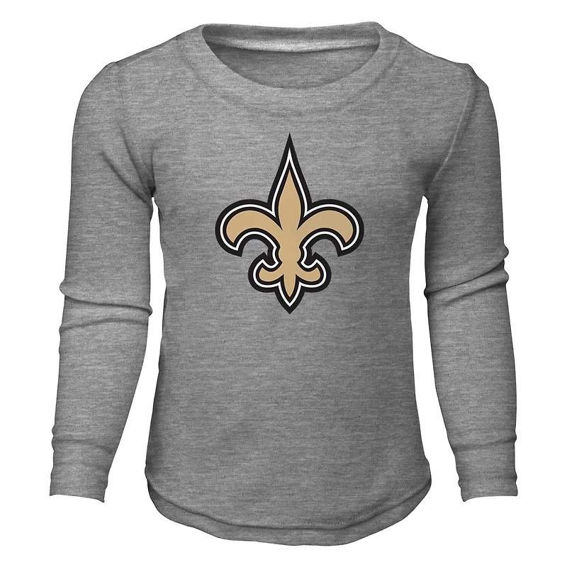 Ensemble pyjama pour enfant New Orleans Saints : t-shirt à manches longues et pantalon