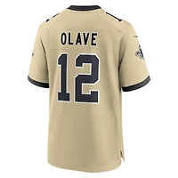 Maillot Nike Chris Olave blanc pour jeune des Saints de la Nouvelle-Orléans