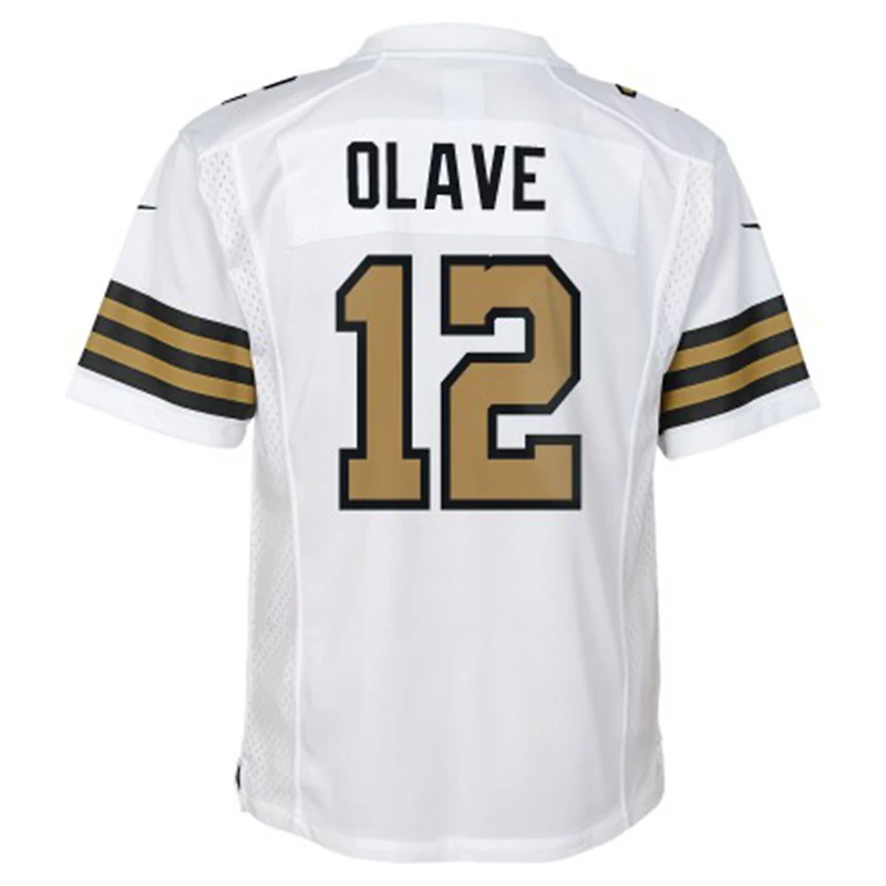 Maillot Nike Chris Olave blanc pour jeune des Saints de la Nouvelle-Orléans