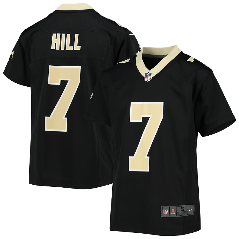 Youth Nike Taysom Hill Black New Orleans Saints Game Jersey
