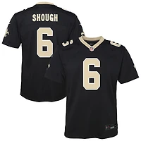 Youth Nike Tyler Shough Black New Orleans Saints Team Game Jersey