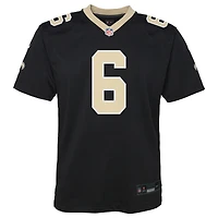 Youth Nike Tyler Shough Black New Orleans Saints Team Game Jersey
