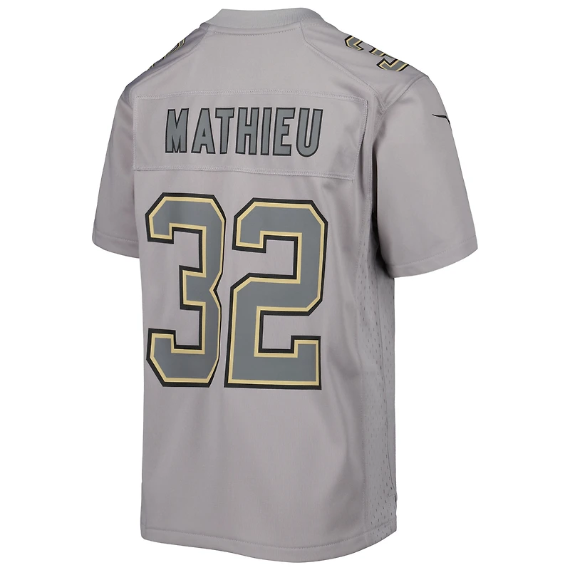 Enfant Nike Tyrann Mathieu Gris New Orleans Saints Atmosphere Game Jersey