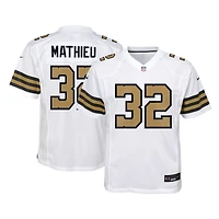 Youth Nike Tyrann Mathieu White New Orleans Saints Game Jersey