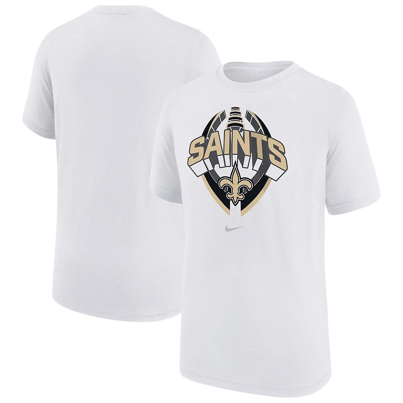 T-shirt Nike blanc pour jeune New Orleans Saints Icon Legend